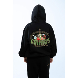 Grmy Grimey Wear The Lower Depths Vintage Hoodie Black