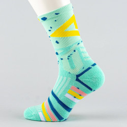 Peak Wiggins Matching Basketball Socks Lt.Green