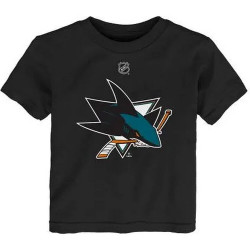 Outer Stuff NHL Primary Logo Ss Tee Sharks Black