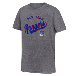 Outer Stuff Nhl Classic Ss Triblend Tee New York Rangers Grey