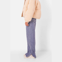 Sixth June Low Waist Wide Leg Blue Denim Blue