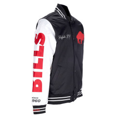 Mitchell & Ness Team Origins Varsity Satin Jacket Buffalo Bills Black / White