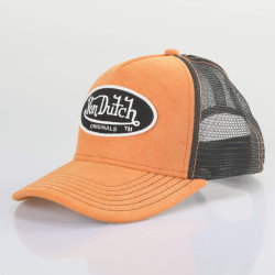 Von Dutch Originals Trucker Boston Oval Patch Fake Suede Brown/Black