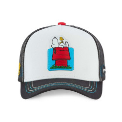 Šiltovka so sieťkou Capslab Trucker cap PEANUTS biela