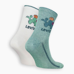 Levis Short Cut Placed Cactus 2P Aqua Foam/White