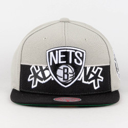 Mitchell & Ness Half N Half Snapback Brooklyn Nets Grey / Black