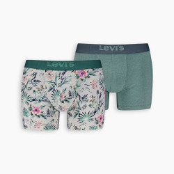 Levis Men Flower Aop Boxer Brief 2P Marshmellow/Green