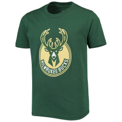 Outer Stuff Nba Slogn Back Ss Ctn Tee Milwaukee Bucks Green