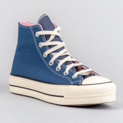 Converse Chuck Taylor All Star Lift Platform Denim NAVY/EGRET/SUNRISE PINK