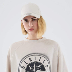 Tričko NEW ERA Seattle Mariners MLB Graphic Cream Boxy T-Shirt krémové
