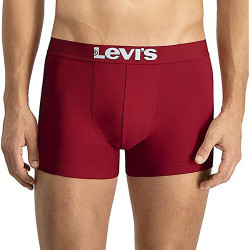 Levis Men Solid Basic Boxer (2-Pack) Chili Pepper