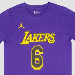 Jordan Nk Essential Statement N&N Ss - 8-20Y - La Lakers Lebron Purple/Gold