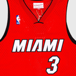 Mitchell & Ness Nba Swingman Jersey Alt. Miami Heat Wade Dwayne Red