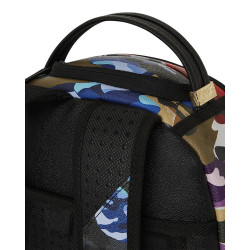 Sprayground Backpack Sliced And Diced Camo Backpack Blue Multi