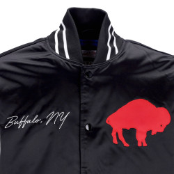 Mitchell & Ness Team Origins Varsity Satin Jacket Buffalo Bills Black / White