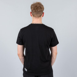 Peak Round Neck T Shirt Black