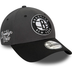 Šiltovka NEW ERA 940 NBA Side patch 9forty BROOKLYN NETS tmavosivá