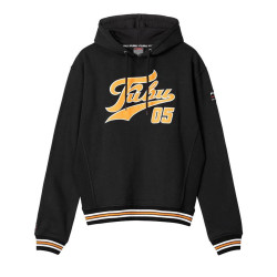 FUBU Varsity SSL Hoodie Sweatshirt black/orange