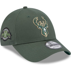 NEW ERA 940 NBA Team Side Patch Milwaukee Bucks 9FORTY Cap Green