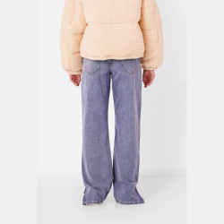 Sixth June Low Waist Wide Leg Blue Denim Blue