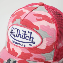 Von Dutch Originals Trucker Boston Camo Plum/Pink