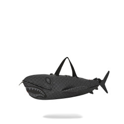 Sprayground Sharkfinity Stealth Pilot Shark Shape Duffle Black