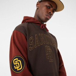 New Era San Diego Padres MLB Heritage Brown Oversized Hoodie