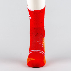 Peak Big Triangle 3 Basketball Socks Red