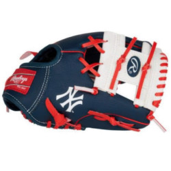 Bejzbalová rukavica Rawlings MLB Logo Gloves LH 10 Inch Team Yankees