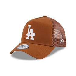 New Era MLB LA Dodgers League Essential Brown Trucker Cap