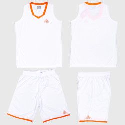 Dámska basketbalová súprava PEAK Basketball Uniform bielo-oranžová
