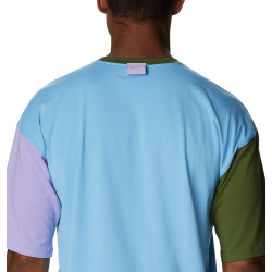 Columbia Deschutes Valley™ Short Sleeve Tee Vista Blue / Pesto / Frosted Purple