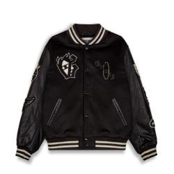 Grimey Wear Saoirse Baseball Jacket Black