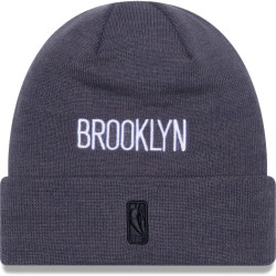 Zimná čiapka New Era Knit Medium NBA Brooklyn Nets Multi Patch Grey Cuff Knit Beanie Hat šedá