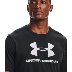 Under Armour Sportstyle Logo Short Sleeve Black