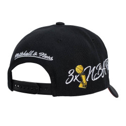 Mitchell & Ness CHAMP WRAP PRO SNAPBACK MIAMI HEAT Black