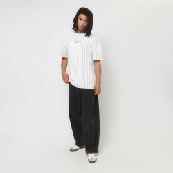 Pánske tričko Karl Kani KK Small Signature Pinstripe Tee biele
