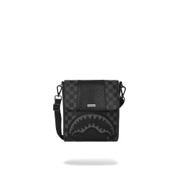 Sprayground Raceway Shadow Phantom Messenger Sling Bag Black