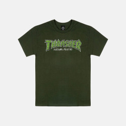 Thrasher T-Shirt Brick Forest Green