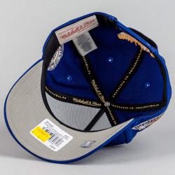 Šiltovka Mitchell & Ness Golden State Warriors NBA Double Clutch Pro Snapback tmavomodrá