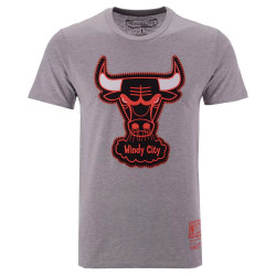 Mitchell & Ness Zig Zag Tee Chicago Bulls Grey