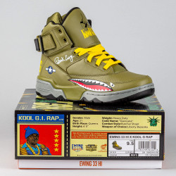 EWING 33 HI X “KOOL G.I. RAP”olive/red