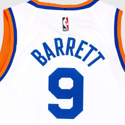 NIKE BOYS YEAR ZERO SWINGMAN JERSEY NEW YORK KNICKS - RJ Barrett WHITE/BLUE/ORANGE