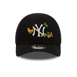 NEW ERA MLB New York Yankees Infant Icon Black 9FORTY Adjustable Cap