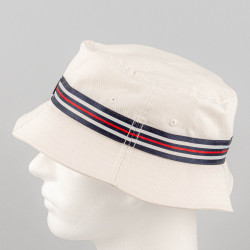 Fila Heritage Tape Bucket Hat Blanc De Blanc