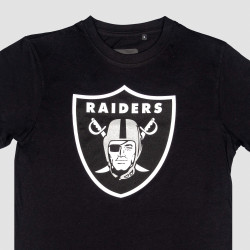 Outer Stuff NFL Primary Logo Ss Tee Raiders Black