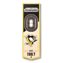 Youthefan NHL 3D Stadium Banner Pittsburgh Penguins (15x48 cm)