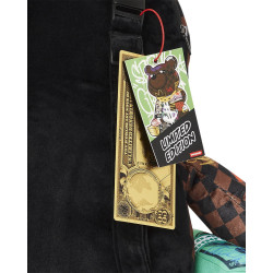 Sprayground Sharks In Paris The Rizz Moneybear Teddybear Backpack Brown