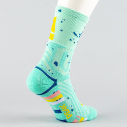 Peak Wiggins Matching Basketball Socks Lt.Green