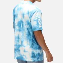 Re:Covered NFL Eagles Fly Blue Tie Dye Relaxed T-Shirt